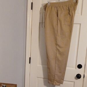 Men's Tan Casual Drawstring Pants